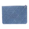 CHANEL  Clutch bag blue denim mens