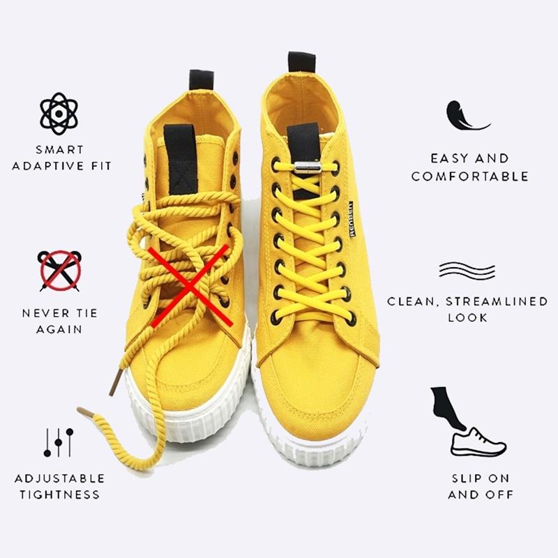 Эластичные шнурки без завязок, шнурки с металлическим замком для детей, кроссовки для взрослых, быстрые шнурки