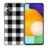 Черный белый клетчатый чехол Zebra для Samsung A04 A21 A30 A50 A52 S A13 A14 A22 A23 A32 A53 A73 5G A11 A12 A31 A33 A51 A70 A71 A72