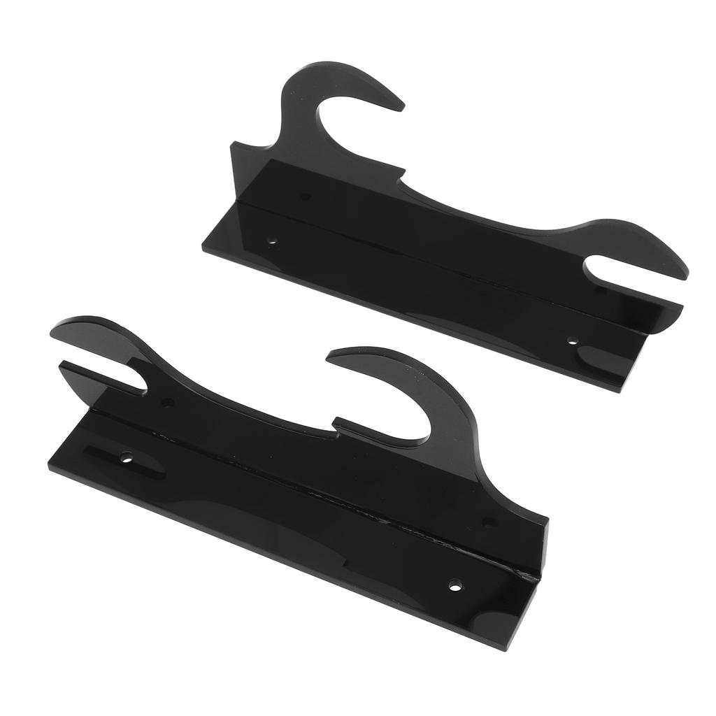 2 Pcs Samurai Knife Holder Wall Mounted Samurai Sword Holder Sword Wall Display Rack Black