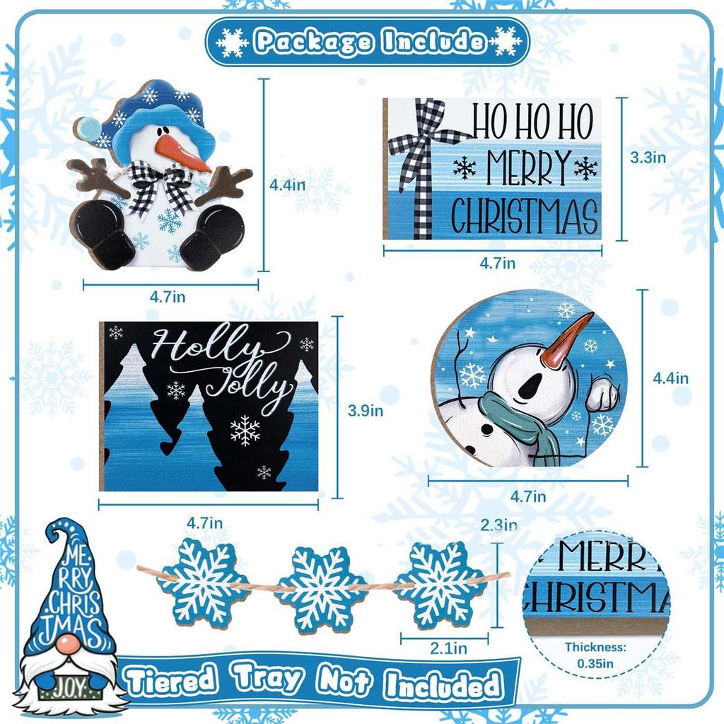 3D Поднос Декоративные Украшения Рождественский Снеговик Настенный Декор Настенный Рождественский Праздничный Домашний Декор