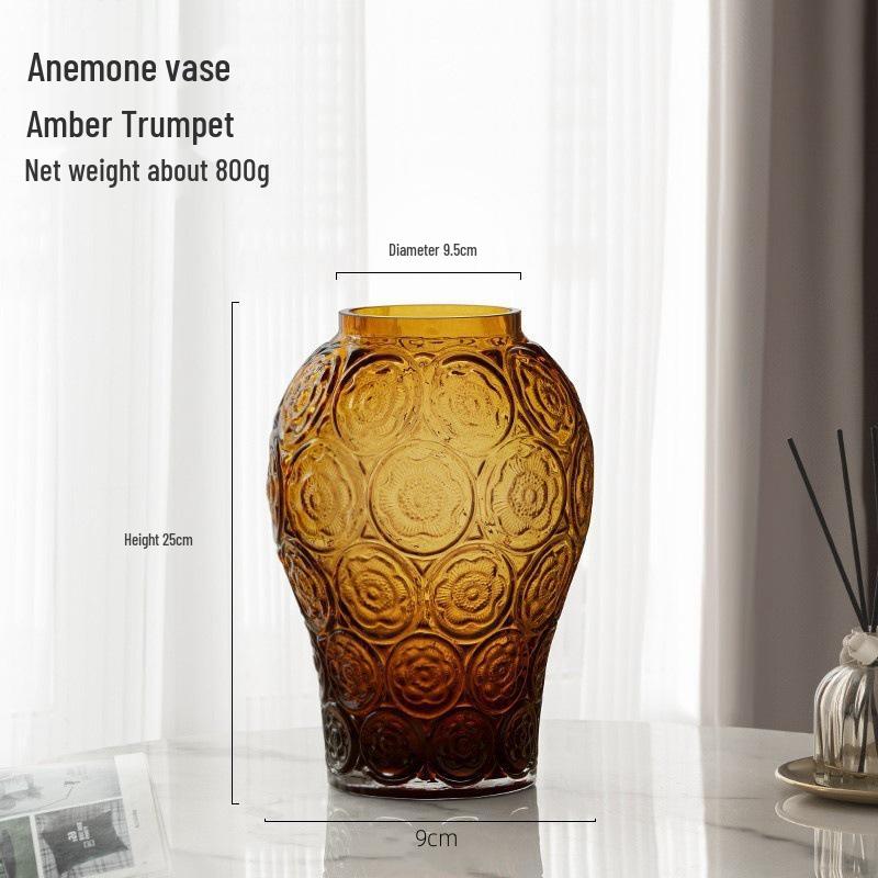 Стиль интернет-знаменитости Прозрачная стеклянная ваза для гидропонных цветочных композиций - Дисплей из гипсофилы для гостиной или обеденного стола