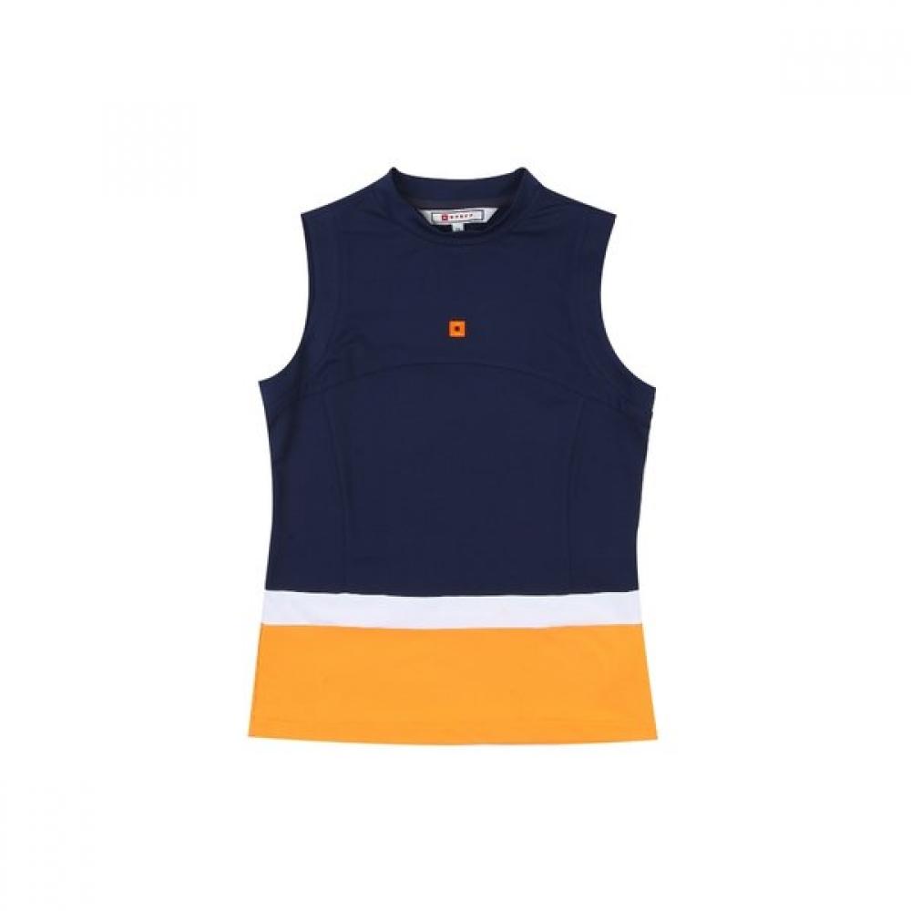 OnOff Women Cut Off Sleeveless Navy Of9803la