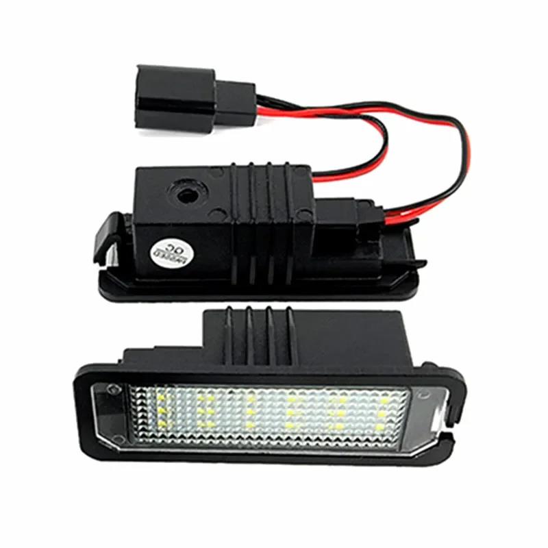 Canbus LED LICENSE NUMBER PLATE LIGHT LAMP FOR VW Amarok Eos Golf6/Golf7 Beetle Polo/Derby Passat CC B7 Phaeton Scirocco Lupo License Plate Lights 2