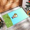 Chivas Printed Crystal Velvet Area Rug, Soft Anti-Slip Water Absorbent Floor Mat for Living Room Bedroom