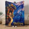 1 шт., Плед «Башня Рапунцель из мультфильма Запутанные истории» Disney Princess, Декор для дома, Мягкое покрывало для кровати, Дивана, Путешествий