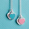 925 Original Love Necklace Fashion Brand Jewelry ,Women 'S Fashion Charm Ttiff Necklace Love Couples Commemorative Gifts