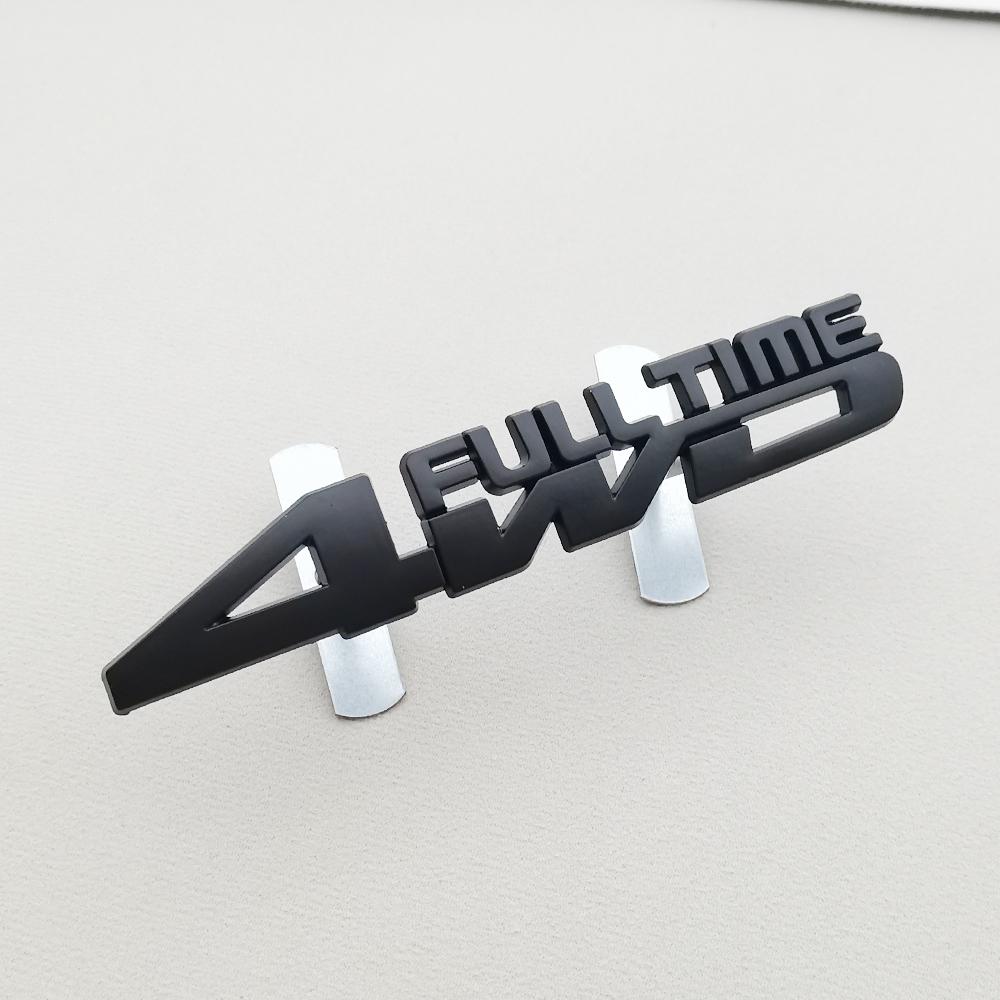 3D Car Sticker 4WD Full Time Logo Emblem Truck Fender Auto Badge Decal Accessories For Toyota Prado Honda Jeep Ford Mitsubishi oi1