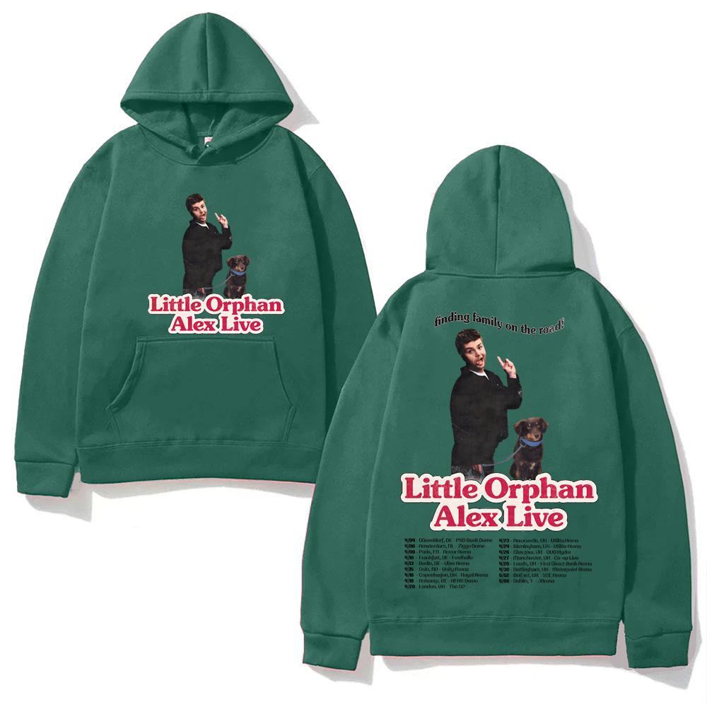 Alex Warren-2026 European Arena Tour Hoodie Casual High Quality Cartoon Print Sweatshirt with Hooded Fleece Comfortable Hoody