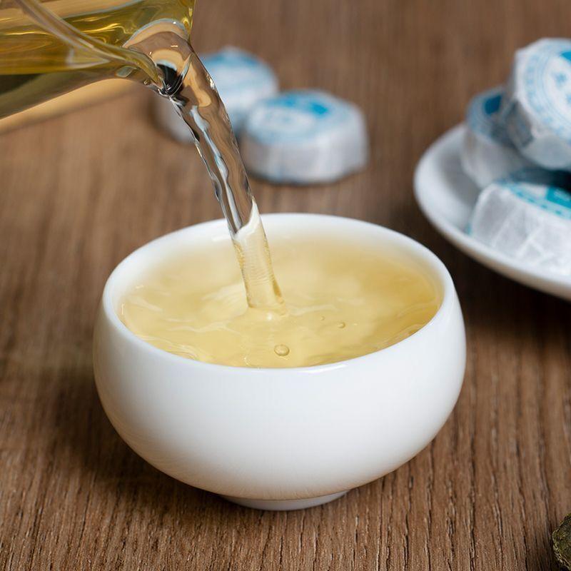 Мини-чай для фитнеса Pu Erh Tuocha со вкусом листьев лотоса Shen Puer Pu'er 500 г в сыром виде