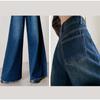 Джинсы женские весна-лето 2025 новые модные европейские стильные широкие свободные джинсовые брюки женские полной длины уличные синие джинсы