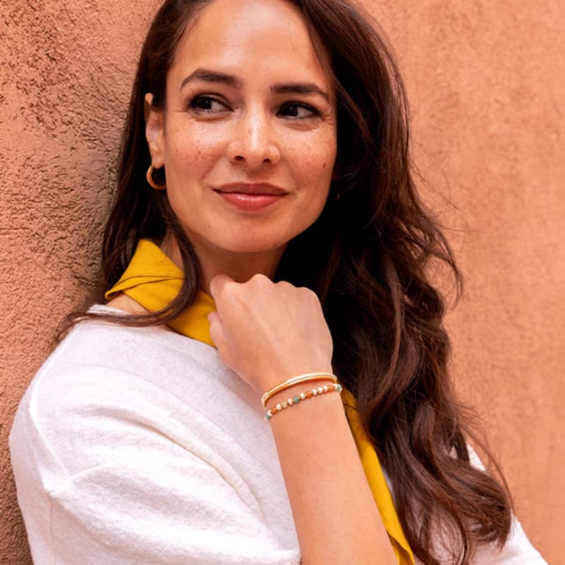 PIG & HEN (Women's) Maya Lu Bracelet - Ivory X Gold