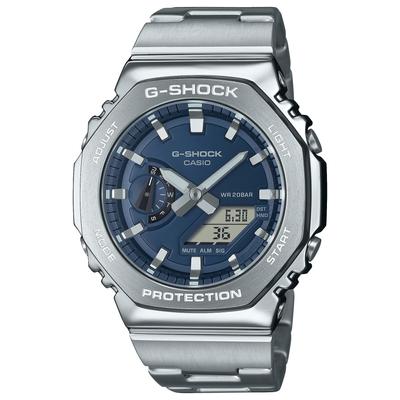 Мужские часы G-Shock GM-2110D-2BJF с серебристым металлическим безелем — официальная модель для Японии