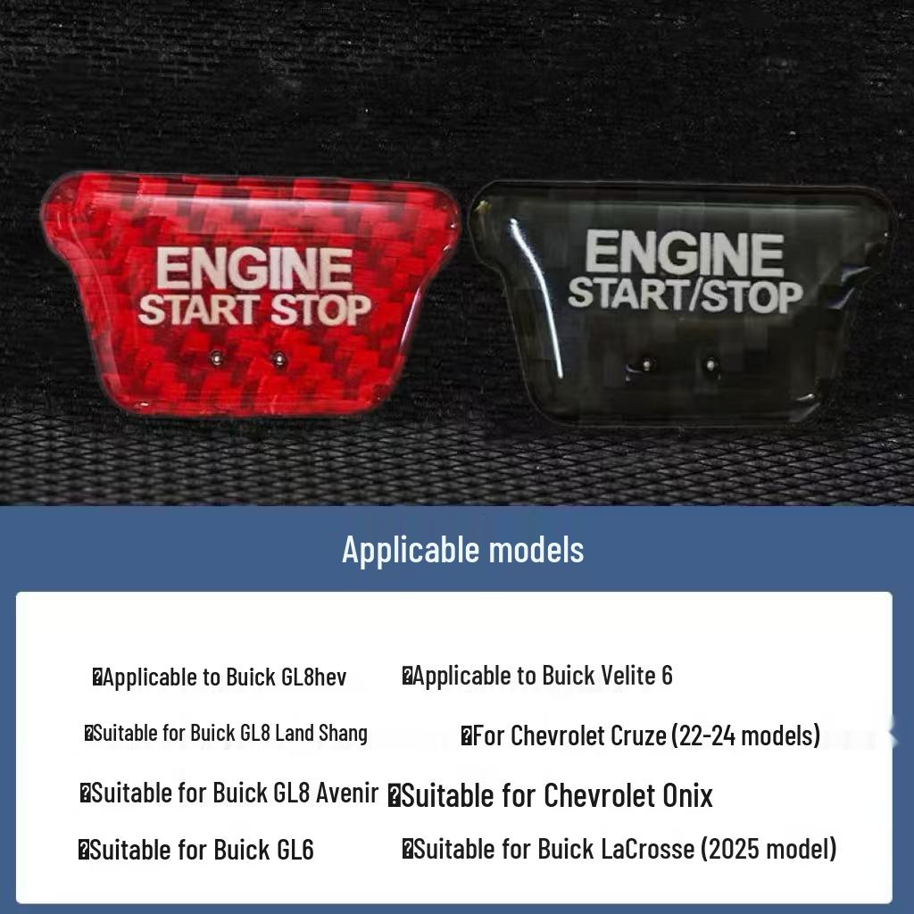 Наклейка на кнопку Start/Stop из настоящей карбоновой fibers для BMW, Mercedes-Benz, Volkswagen, Toyota, Nissan, Honda, Suzuki