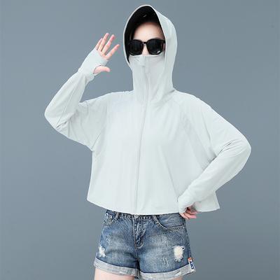 Солнцезащитная одежда для женщин летом, устойчивая к ультрафиолетовому излучению, с длинными рукавами, ультратонкая, универсальная для езды на велосипеде, солнцезащитная одежда, повседневная одежда