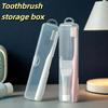 1 шт. Портативный бокс для зубной щетки, для путешествий на открытом воздухе, для кемпинга, бокс для кистей для макияжа, органайзер для карандашей для бровей, хранение косметических кистей