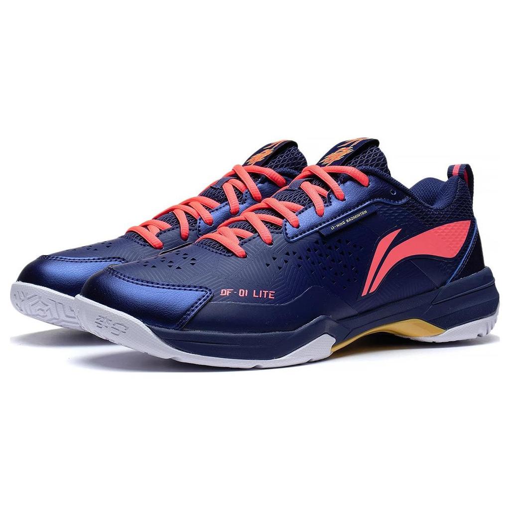 Li Ning Blade Lite Non-Slip Shock Absorbing Durable Low-Top Badminton Shoes Unisex Shoes Blue Red AYZT005-2