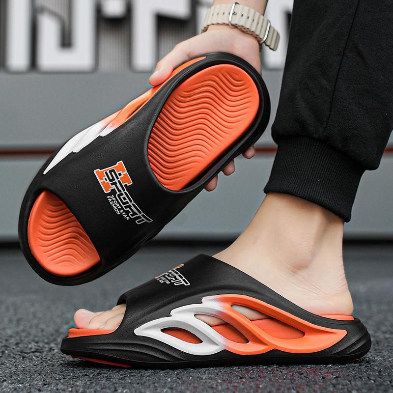38-45 Мужские модные тапочки на мягкой подошве больших размеров Домашние повседневные тапочки Пляжные сандалии