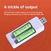 Адаптер для батарей 2 слота USB-порт Нержавеющий Антиокислительный Жаропрочный Безопасный Быстрое зарядное устройство AA/AAA