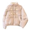 Corner Buckle Bread Clothes Winter Thickened Warm Down Cotton Clothes Women's Short Loose Version Cotton-padded Jacket
