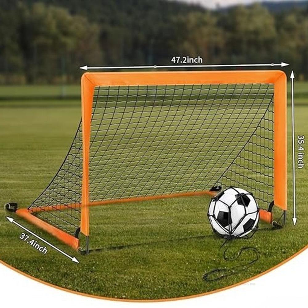 Soccer Goal – Foldable Frame Net for Kids + Youth – Indoor + Outdoor Soccer Goal with Carry Bag – Easy Setup – Multiple Sizes for Practice & Games