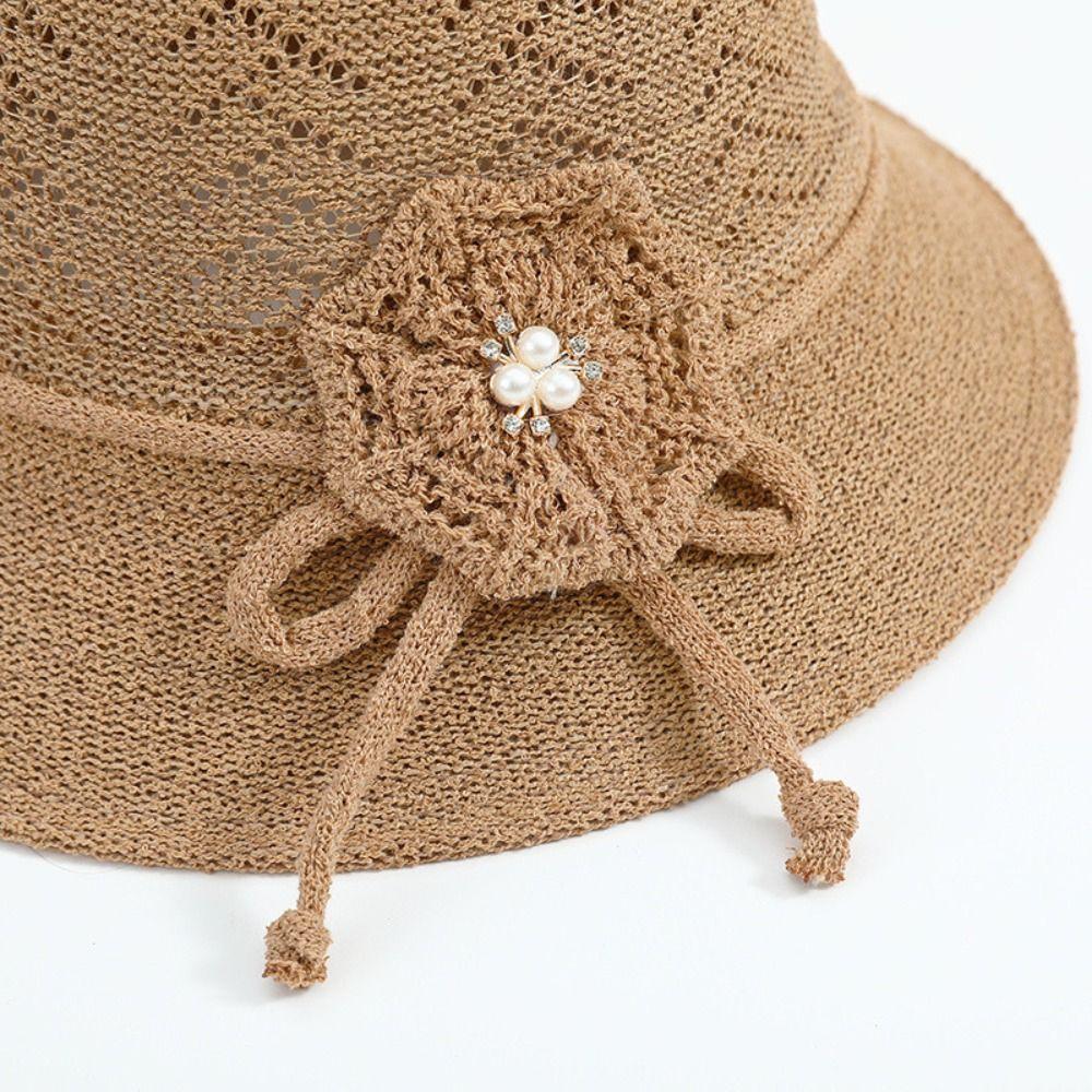 Дышащая шляпа-ведро с козырьком из плетеной ткани, новая пляжная кепка для путешествий на открытом воздухе