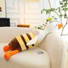 New creative big white goose throw pillow cloth doll doll sleeping legs doll bed pillow duck plush toy