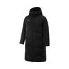 Li Ning Hot Pot Down Jacket Series Zipper Logo Hooded Long Sleeve Down Coat Men Outerwear Standard-Black AYMU477-1