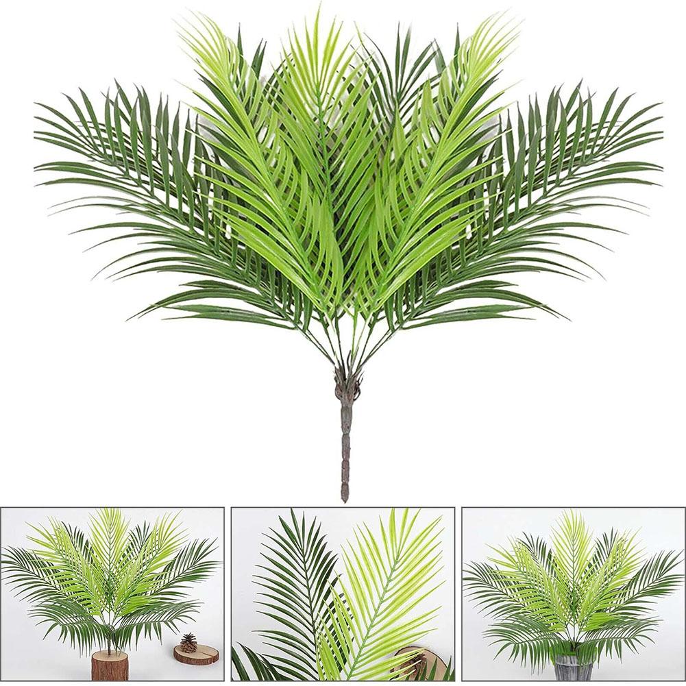 Tropical Palm Leaves Artificial Palm Tree 9 Heads Artificial Decor Flowers ARI