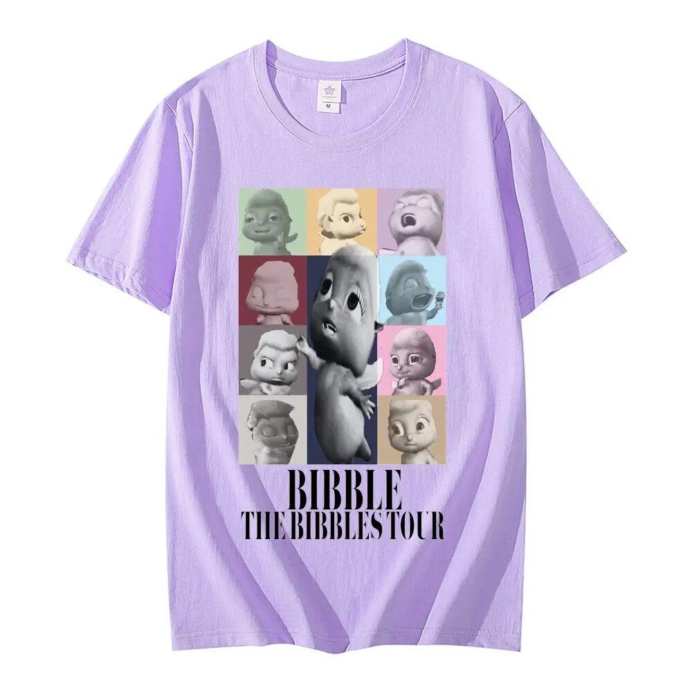 Милые футболки с рисунком The Bibbles Tour, женские модные повседневные футболки унисекс из 100% хлопка, летние топы высокого качества, футболки, уличная одежда