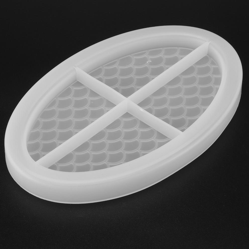 Soft Silicone Silicone Tray Mold Easily Demold Fruit Tray Mold Oval Tray Mold DIY Craft