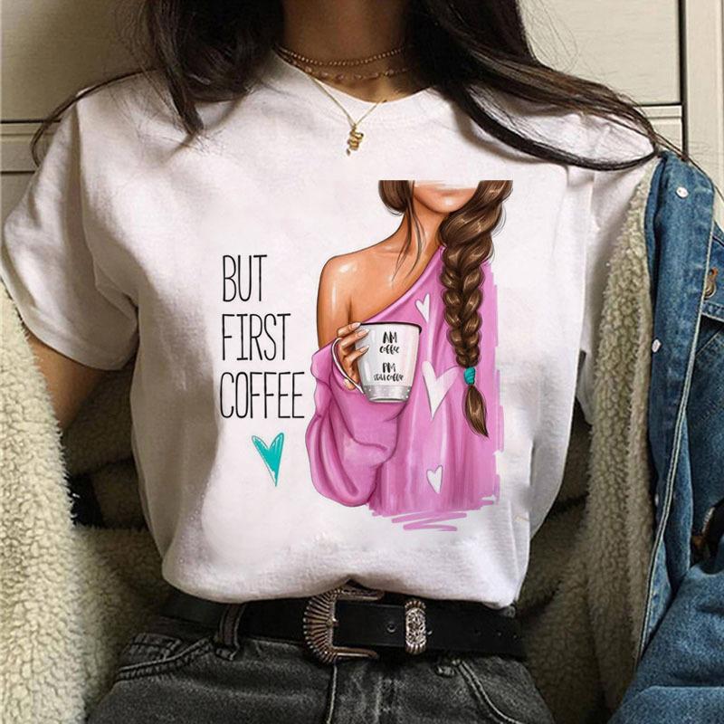 Summer Trend Letter Print Fashionable Loose Round Neck Pure Cotton Short Sleeved Top T-Shirts Women’s