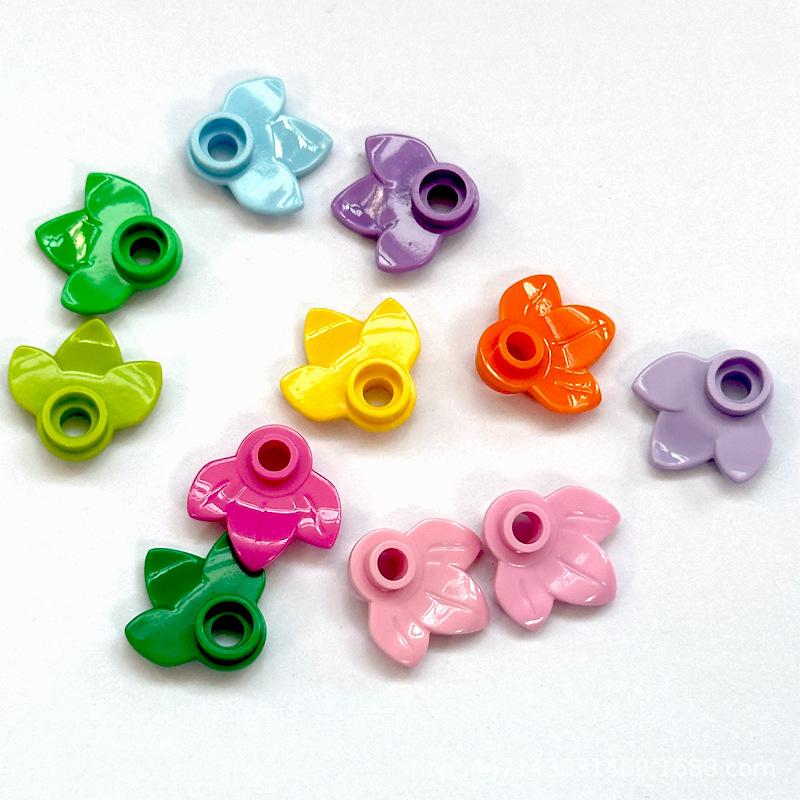 50 г/219 шт. 32607 3 листа Лист растения 1x1 круглый Строительный блок Moc Цвет Совместим с Brick DIY Детская игрушка