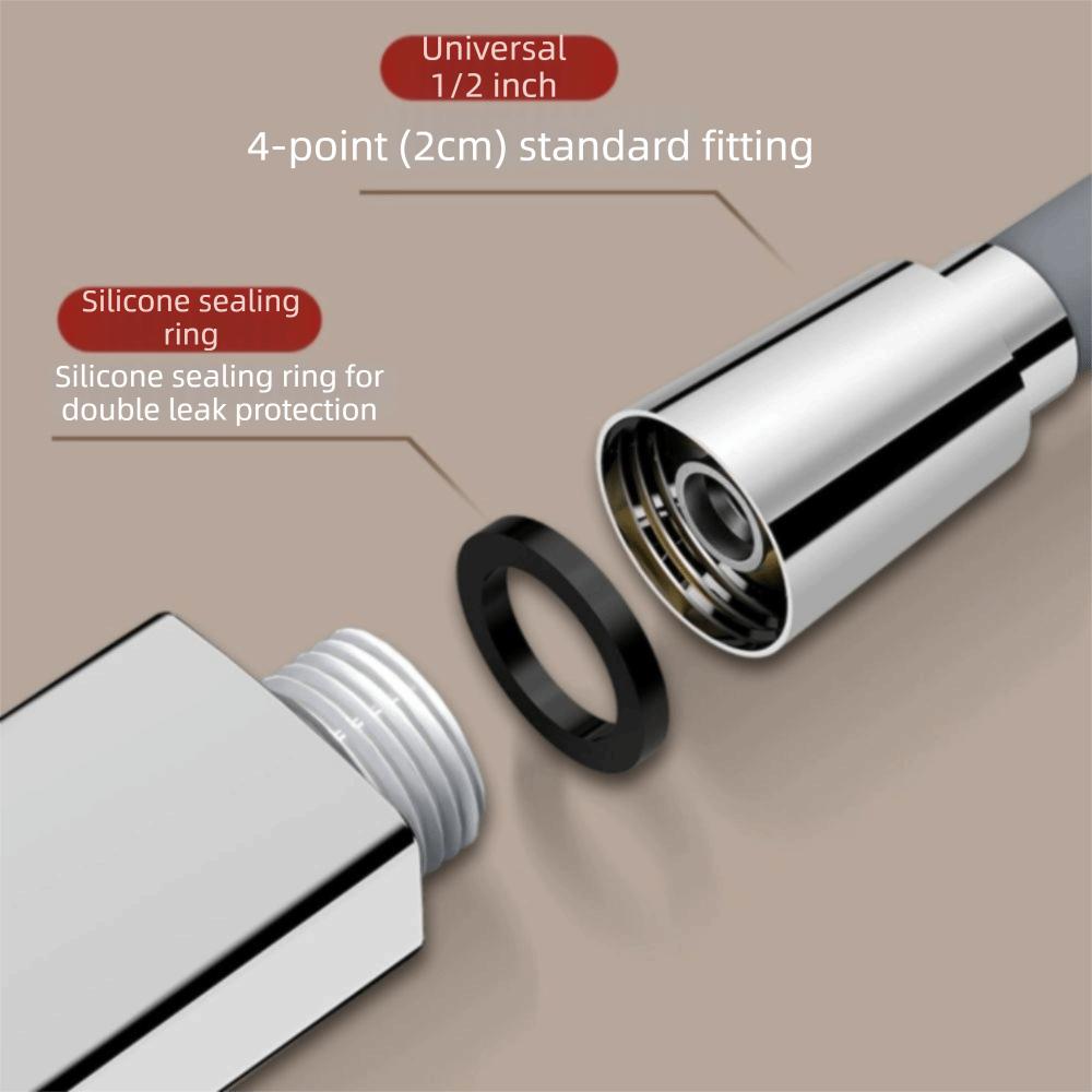Extra-Wide Large Panel Handheld Shower Head 7 Modes Massage Shower Head Low Water Pressure