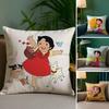 Movie H-Heidi Girls Pillow Case Sofa Living Room Bedroom Double-sided Printing Square Cushion Nap Time Pillow Case