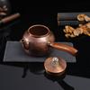 Медный чайник, чеканный, с боковой ручкой, компактный сосуд для коллекционеров, кухни