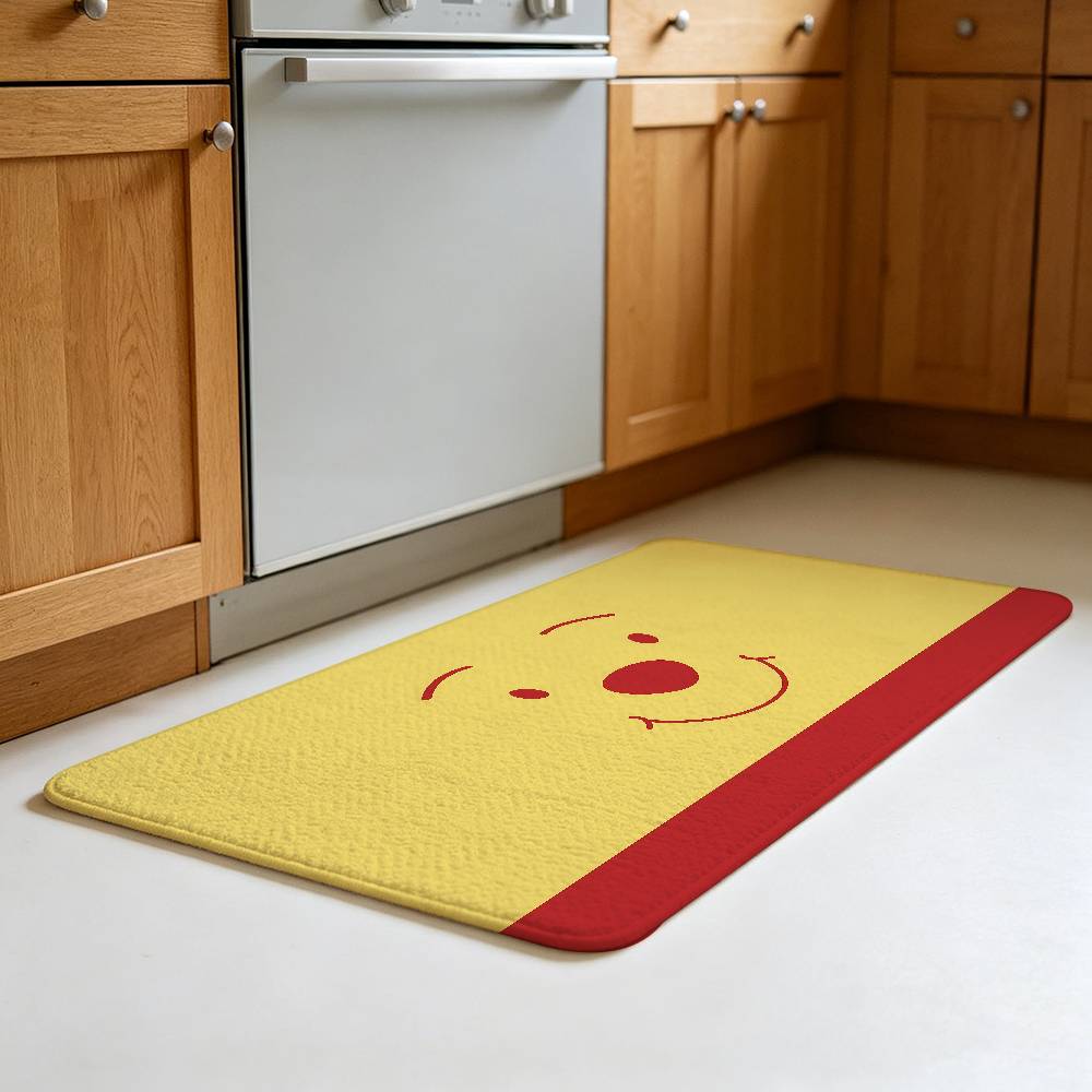 Cartoon Cute P-PoohS-B-BearS Floor Mat Footpad Mats Style Soft Bedroom Floor House Laundry Room Mat Anti-skid Household Carpets