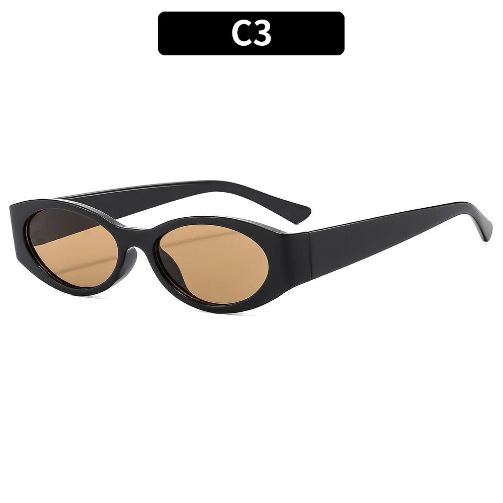 Retro Small Oval Sunglasses for Women Multi Color Options UV400 Resistant Fashion Vintage Sun Glasses for Streetwear Outdoor