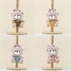 Bear Cartoon Adorable Plush Keychain With Pp Cotton Filling For Bag Decor