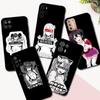Черный чехол из ТПУ для Motorola Edge 20 Lite Pro 2021 S Moto E20 E30 E40 E7 4G G 5G Plus Waifu Girl Anime