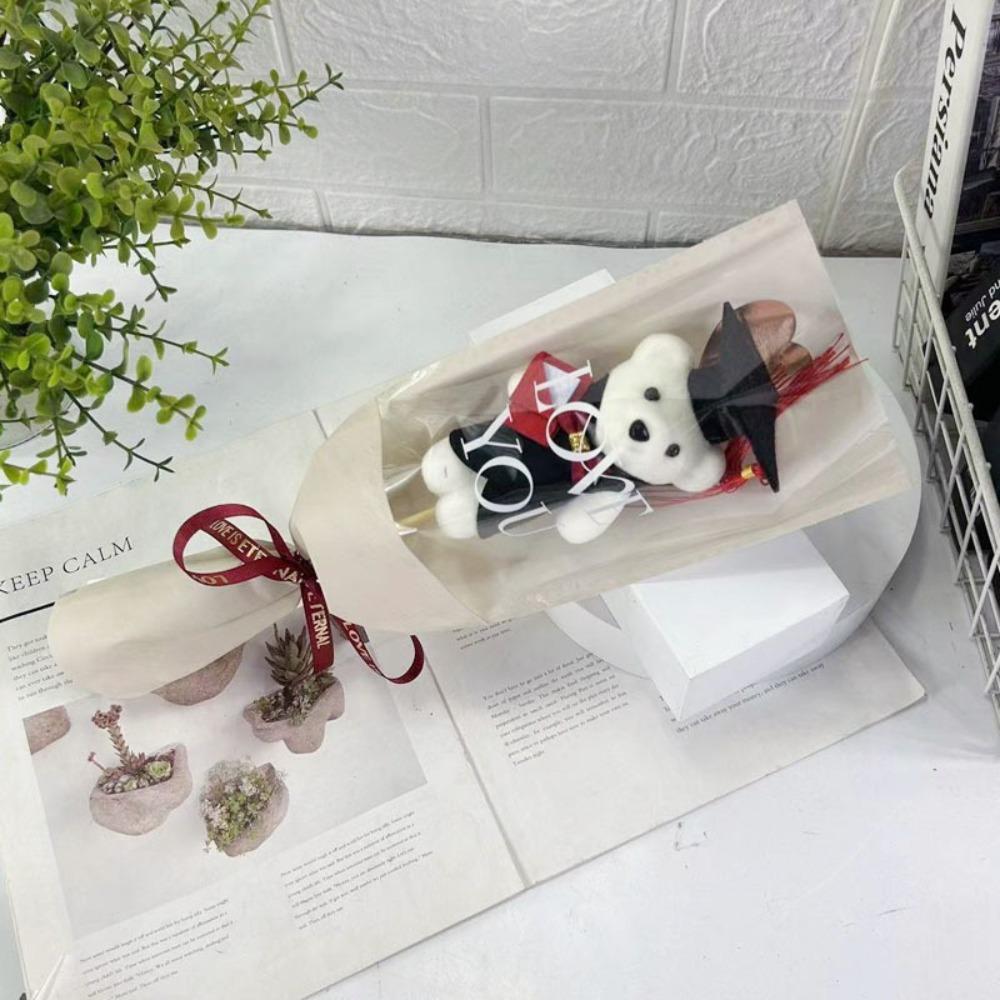 36см Букет из животных Мастер Медведь Мультяшный Милый Медведь Новый Букет из медведей День Святого Валентина