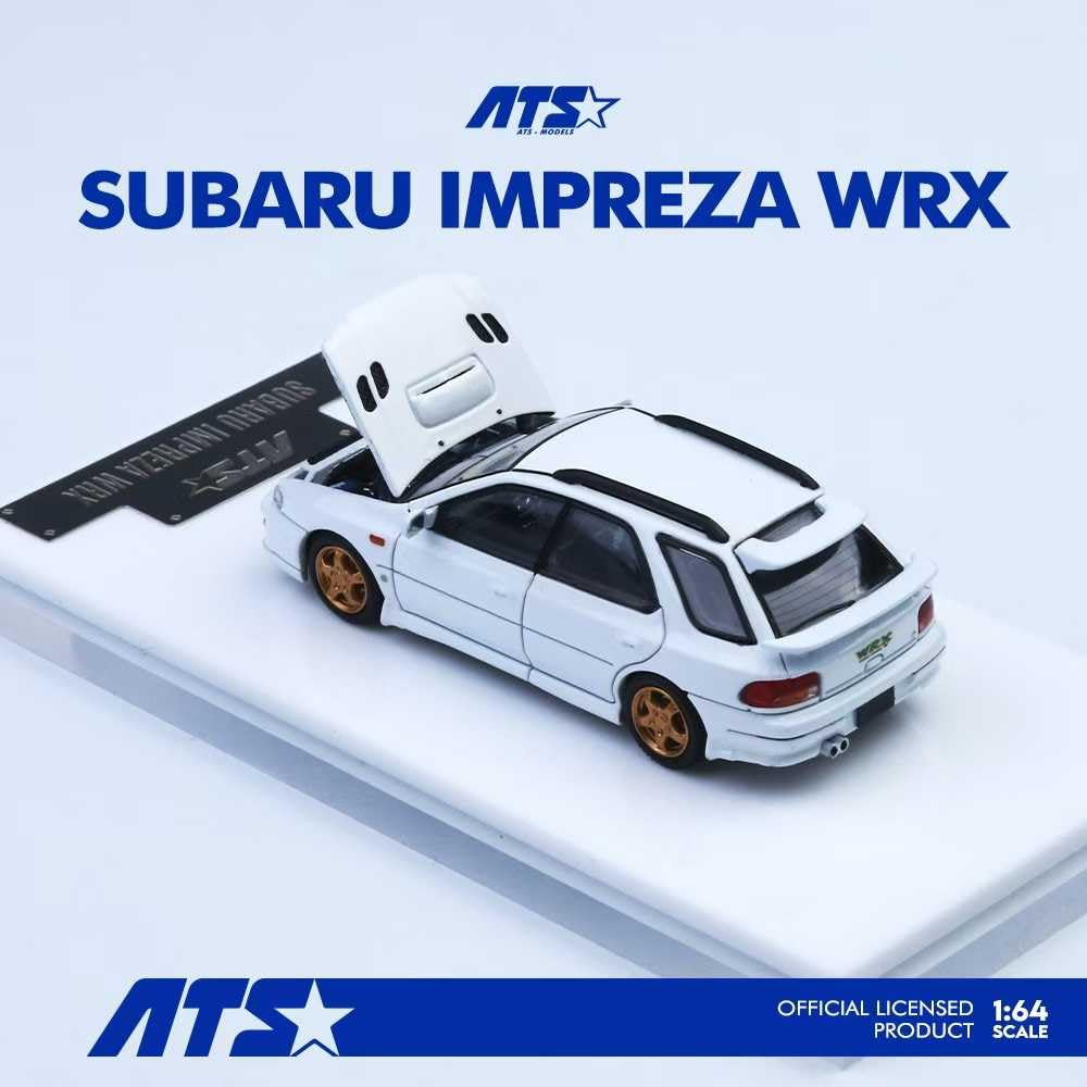 Hobby Japan Subaru Impreza WRX Белая Готовая Модель ATS881503 ATS-MODELS 1/64