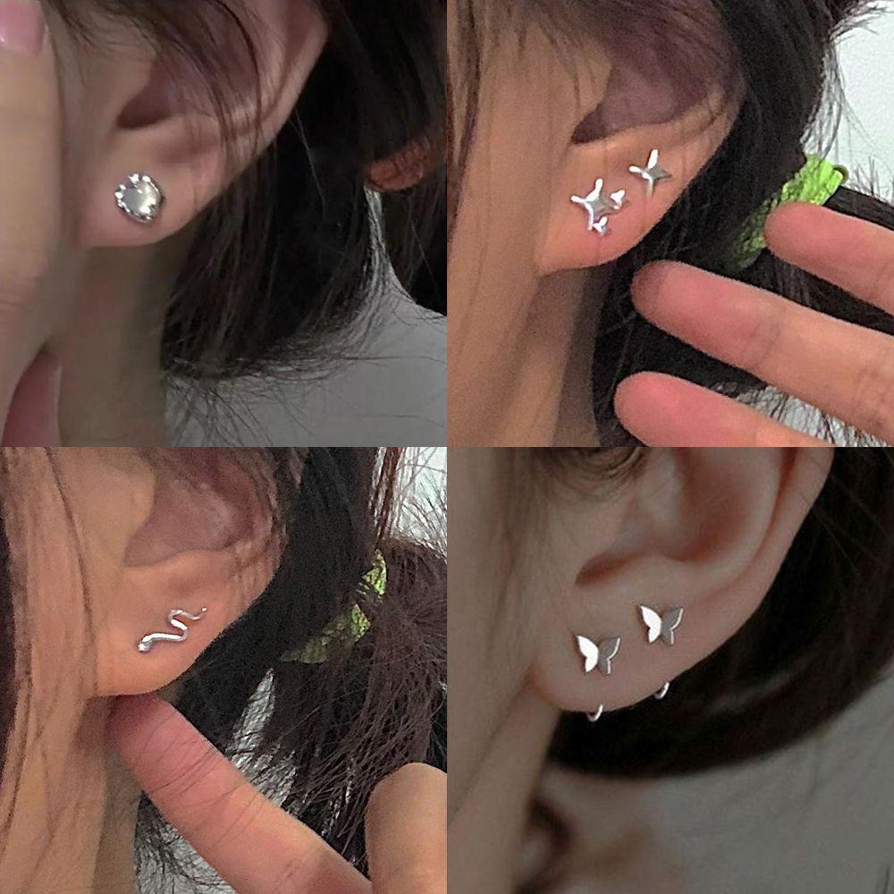 Нишевые серьги в отстраненном стиле: Серебро 925 пробы с фееричной элегантностью, минималистичный дизайн в национальном стиле.