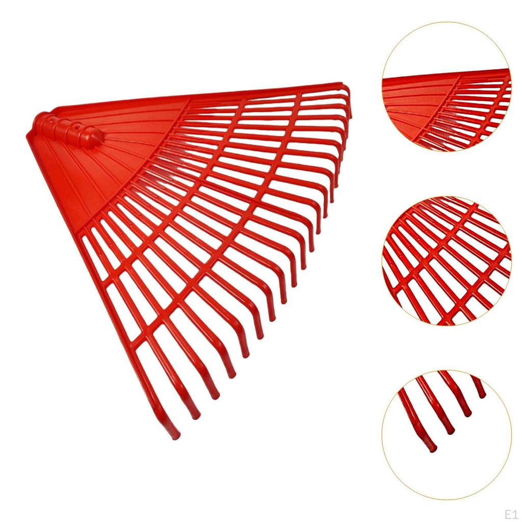 Садовые грабли для листьев, головка, садовый инструмент для уборки, 42x34 см, легкие, для весенней уборки кустарников и травы