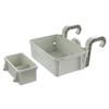 Poolside Storage Baskets with Cup Holders Fit 3-Inch Or Smaller Top Rails Ground Pool Storage Basket for Most Above Ground Pool