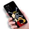 Аниме One Piece Luffy черный силиконовый чехол для телефона Xiaomi Redmi Note 10 11 11S 12 13 4G 8 9 11T Pro 5G Plus 8T 9S 10S 12S