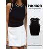 Za2024 Summer New Product Women's Clothes Fashion Round Neck Short Sleeves Contrast Color Trim Plain Stitch Tops 8851008 250