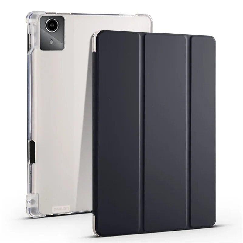 Кожаный чехол для планшета Xiaoxin Pad 2024 Tb331fc, чехол с держателем для карандашей, тройная задняя панель из искусственной кожи и ТПУ, чехол для планшета Lenovo Tab M11 Xiaoxin Pad 2024