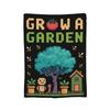 Game Thumb a Green Garden Grow Grow a Garden Knitted Blankets Velvet Lightweight Thin Throw Blanket for Airplane Travel Bed Rug
