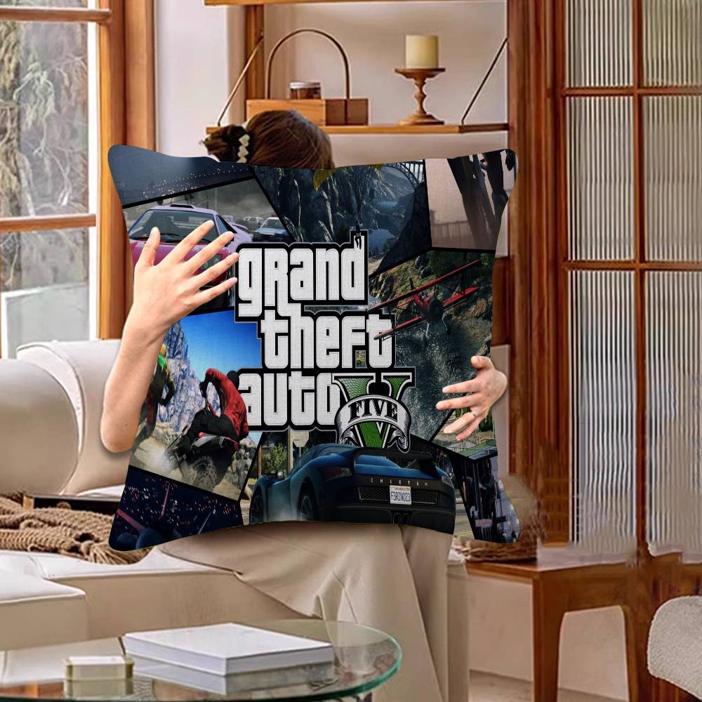 GTA 5 Наволочка Мультяшный Подарок Чехол на Подушку Спальня Дом Диван Стул Сиденье Декор Наволочка